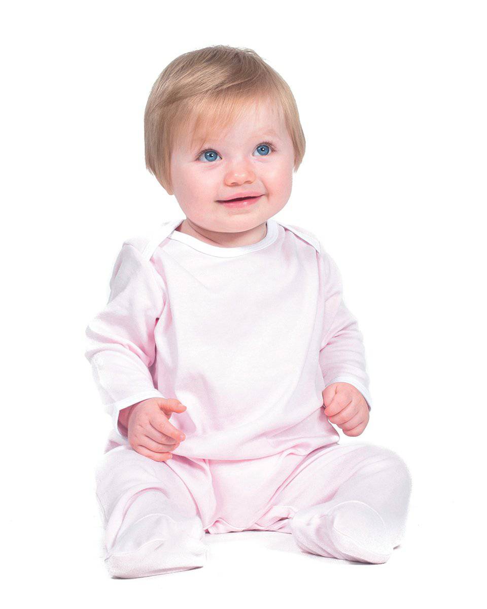 Epic Label Grenouillères & pyjamas Lot de 5 x Larkwood LW053 Contrast Long Sleeved Sleepsuit