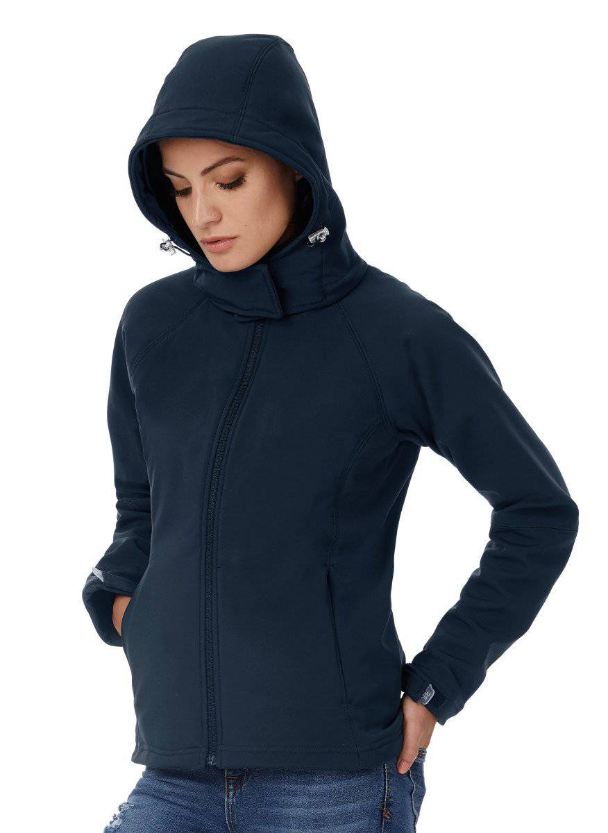 Epic Label Jacket Softshell à B&C Capuche Femme