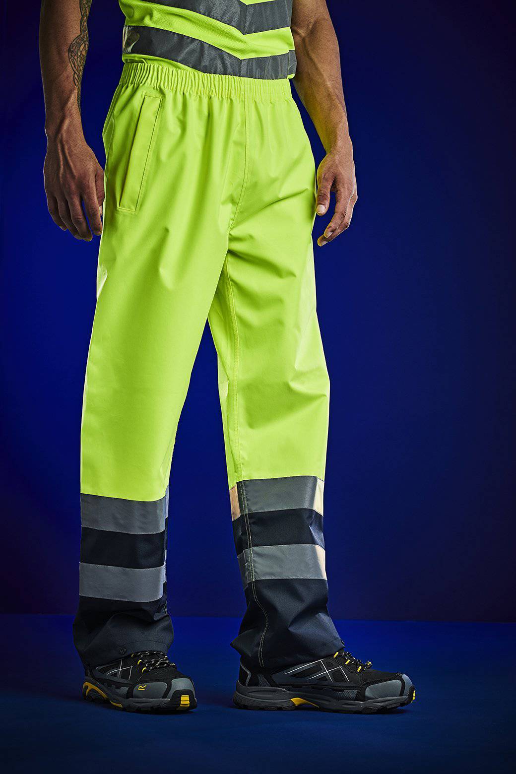 Epic Label Pantalons Regatta High Visibility Trw505 Hi-Vis Pro Over Trousers