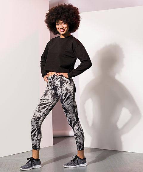 Epic Label Pantalons Sf Legging D'Entraînement Réversible Pour Femme