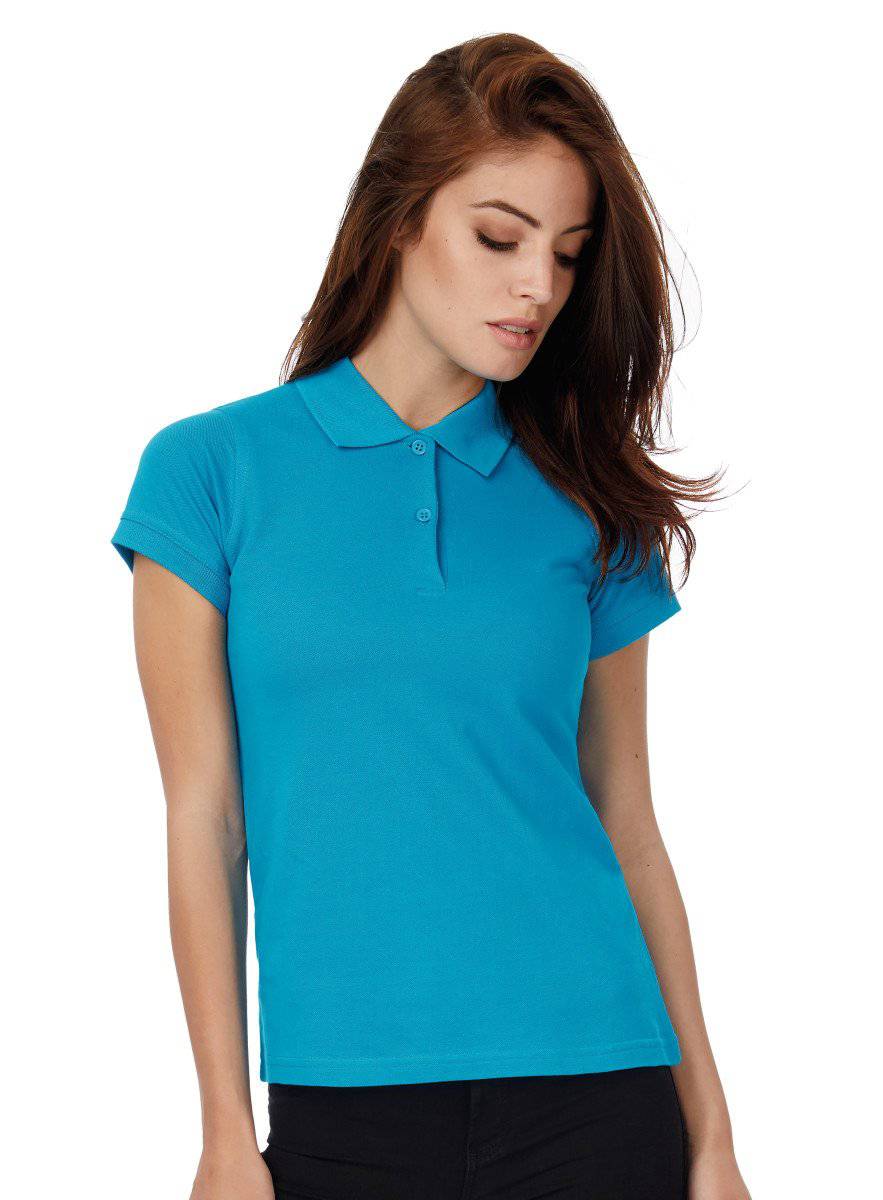 Epic Label Polo POLO B&C SAFRAN PURE FEMME MANCHES COURTES