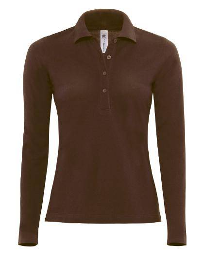 Epic Label Polos B&C Pw456 Polo Safran Pure Longsleeve / Pour Femme