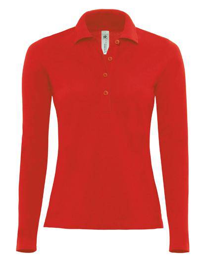 Epic Label Polos B&C Pw456 Polo Safran Pure Longsleeve / Pour Femme