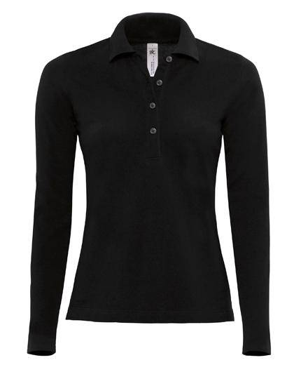 Epic Label Polos B&C Pw456 Polo Safran Pure Longsleeve / Pour Femme