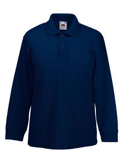 Epic Label Polos Fruit Of The Loom 632010 Polo Manches Longues Enfant 65/35