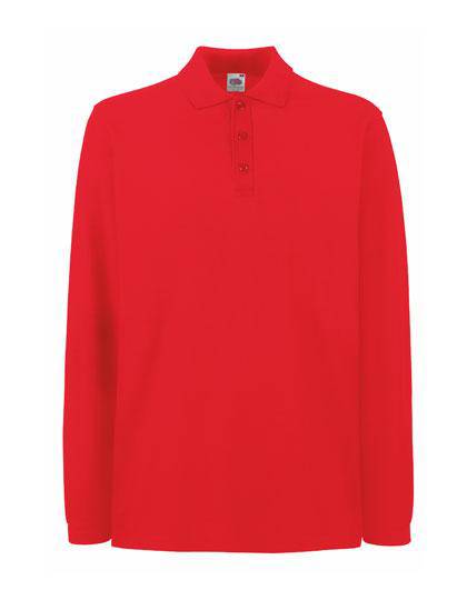 Epic Label Polos Fruit Of The Loom 633100 Polo Haut De Gamme À Manches Longues Pour Homme