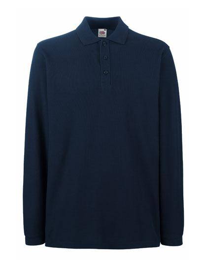 Epic Label Polos Fruit Of The Loom 633100 Polo Haut De Gamme À Manches Longues Pour Homme