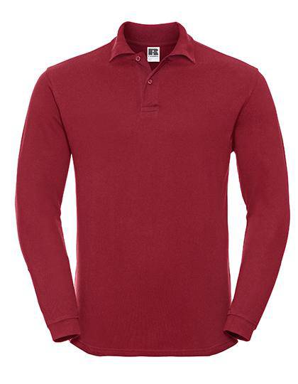 Epic Label Polos Russell R-569L-0 Long Sleeve Classic Cotton Polo Pour Homme