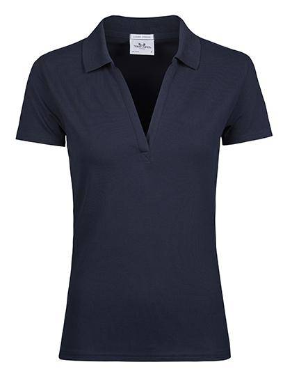 Epic Label Polos Tee Jays 1409 Pour Femmes Luxury Stretch V-Neck Polo-1