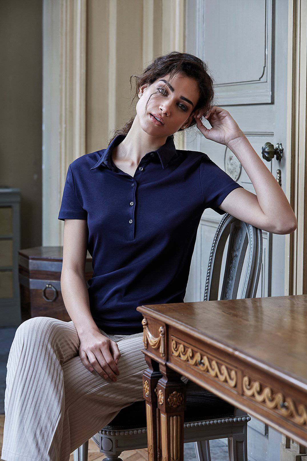 Epic Label Polos Tee Jays 1441 Pour Femmes Pima Cotton Polo