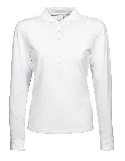 Epic Label Polos Tee Jays 146 Pour Femmes Luxury Stretch Long Sleeve Polo
