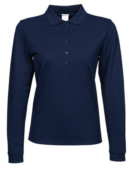 Epic Label Polos Tee Jays 146 Pour Femmes Luxury Stretch Long Sleeve Polo