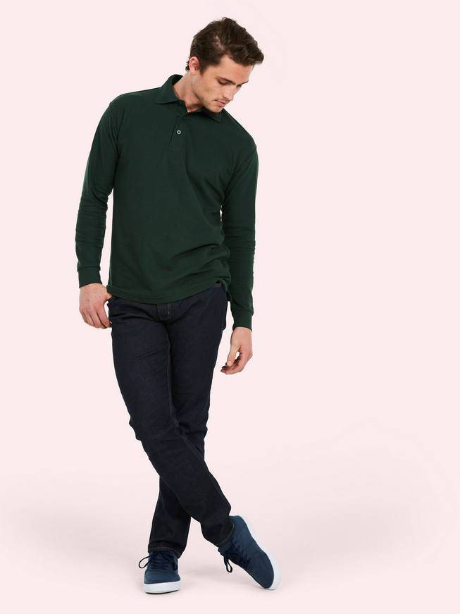 Epic Label Polos Uneek Clothing UC113 Longsleeve Poloshirt Mixte