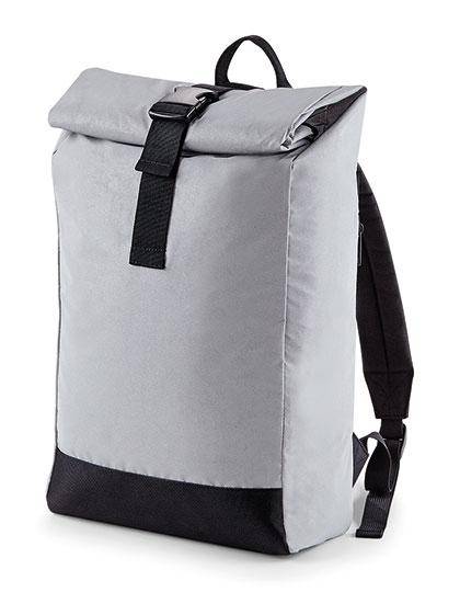 Epic Label Sacs Bagbase BG138 Sac À Dos Réfléchissant Avec Rabat Enroulable 26x43x13cm