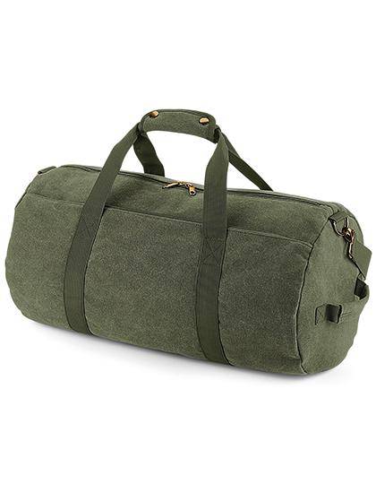 Epic Label Sacs Bagbase BG655 Sac Polochon En Toile Vintage 28x49x28cm