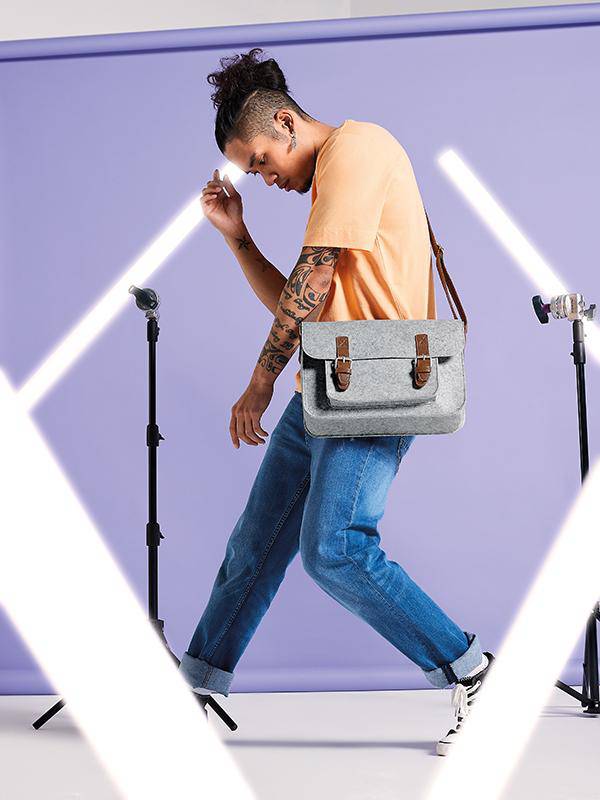 Epic Label Sacs Bagbase BG736 Premium Felt Satchel 33 x 22 x 7 cm
