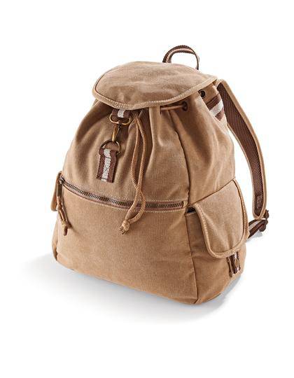 Epic Label Sacs Quadra QD612 Sac À Dos Vintage En Toile