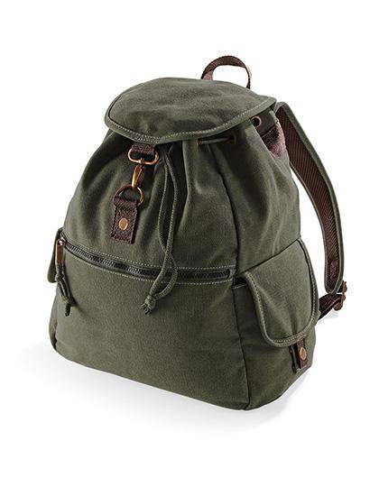 Epic Label Sacs Quadra QD612 Sac À Dos Vintage En Toile