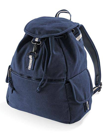 Epic Label Sacs Quadra QD612 Sac À Dos Vintage En Toile