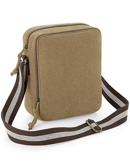 Epic Label Sacs Quadra QD614 Mini Sacoche En Toile Vintage