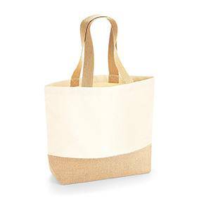 Epic Label Sacs Westford Mill WM451 Sac Fourre-Tout En Toile Avec Base En Jute 34x36x13cm