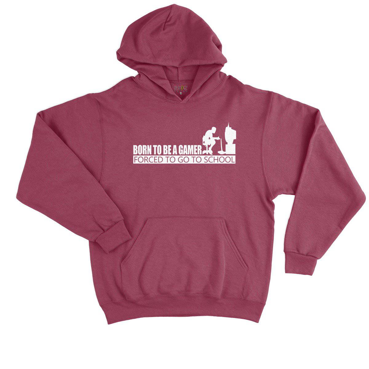 Epic Label Sweat à capuche Born To Be A Gamer Forced To Go To School Sweat à Capuche Enfant