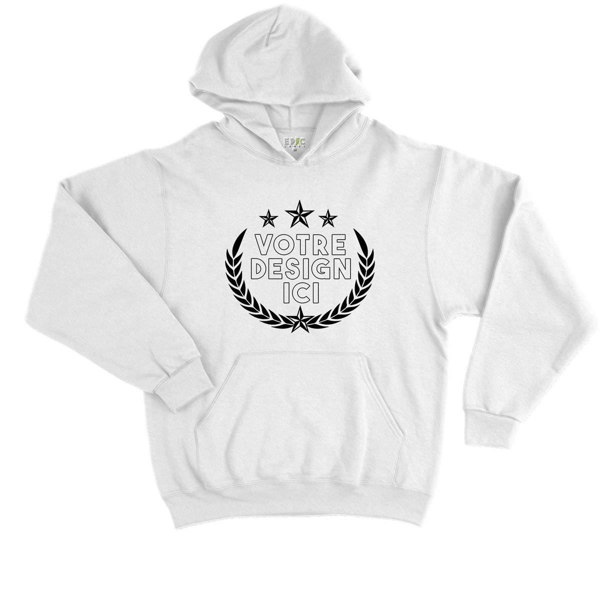 Epic Label Sweat à capuche Design et Text Personnalisé Sweat à Capuche Enfant