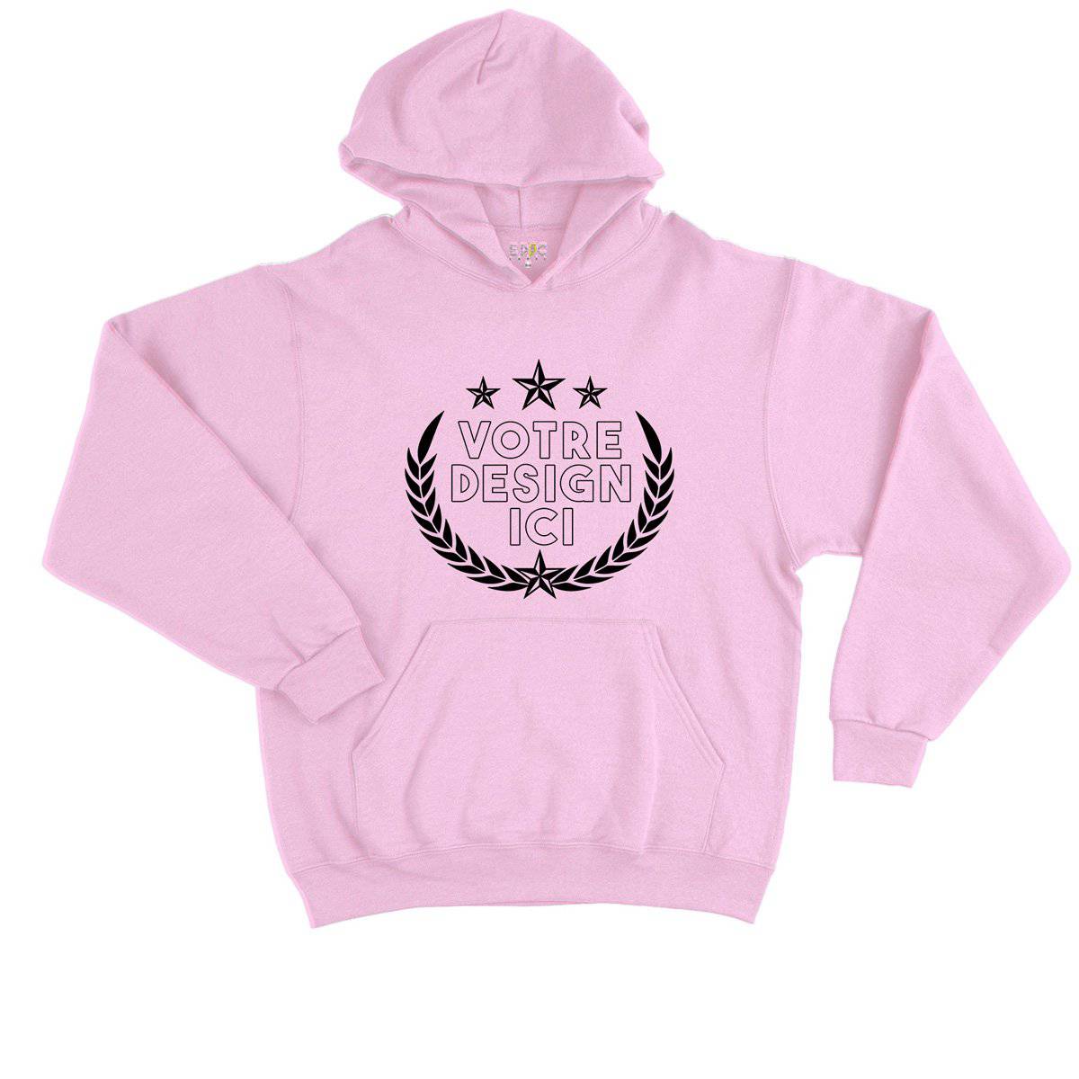 Epic Label Sweat à capuche Design et Text Personnalisé Sweat à Capuche Enfant