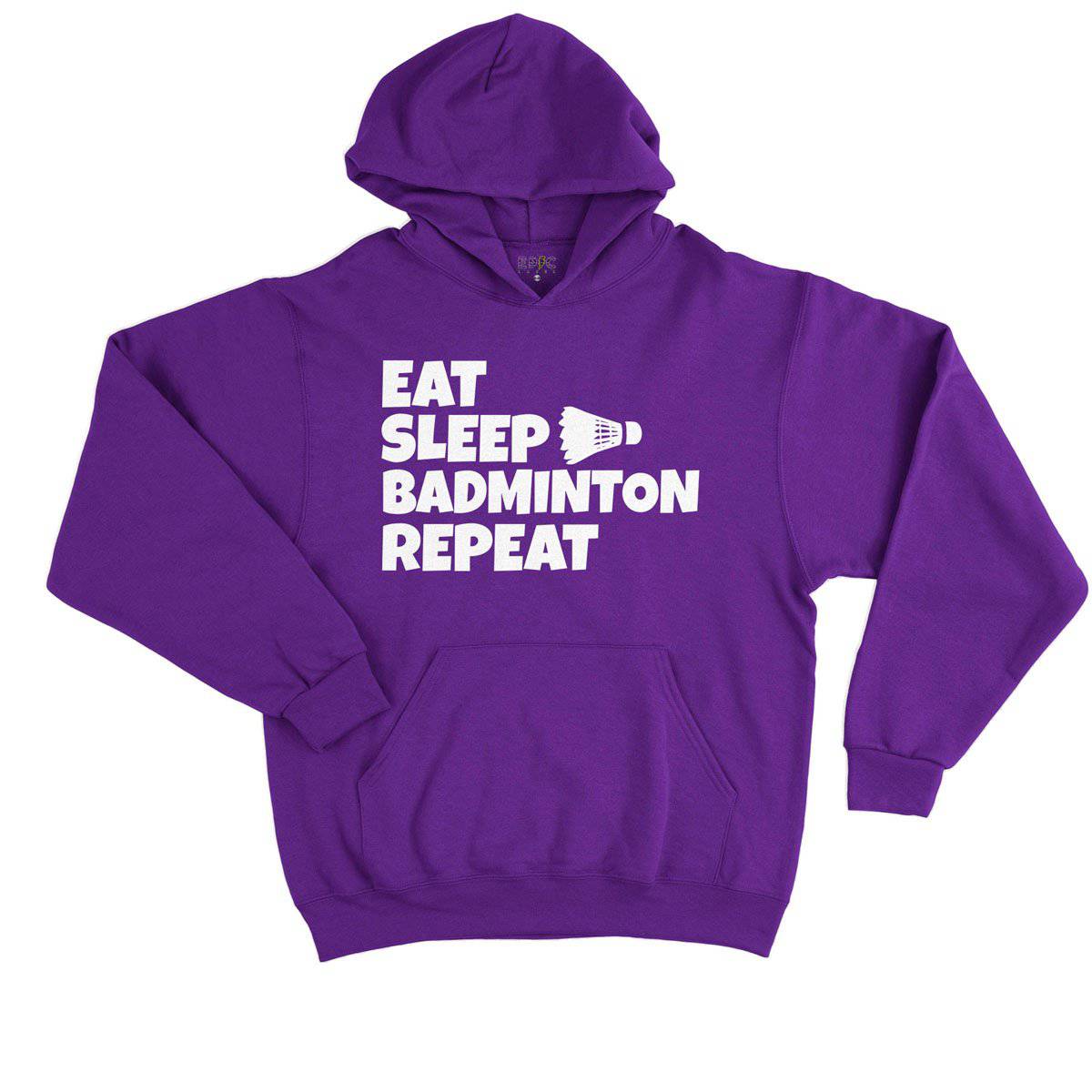 Epic Label Sweat à capuche Eat Sleep Badminton Repeat Sweat à Capuche Enfant