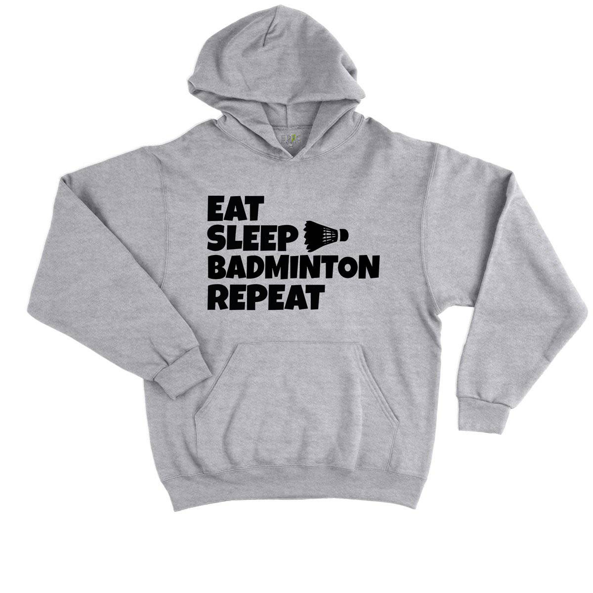 Epic Label Sweat à capuche Eat Sleep Badminton Repeat Sweat à Capuche Enfant
