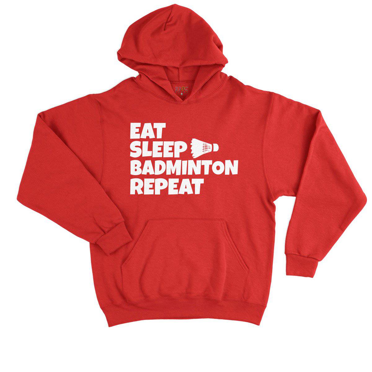 Epic Label Sweat à capuche Eat Sleep Badminton Repeat Sweat à Capuche Enfant