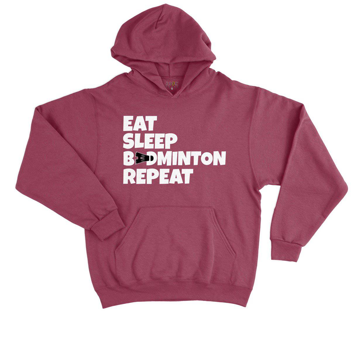 Epic Label Sweat à capuche Eat Sleep Badminton Repeat Sweat à Capuche Enfant