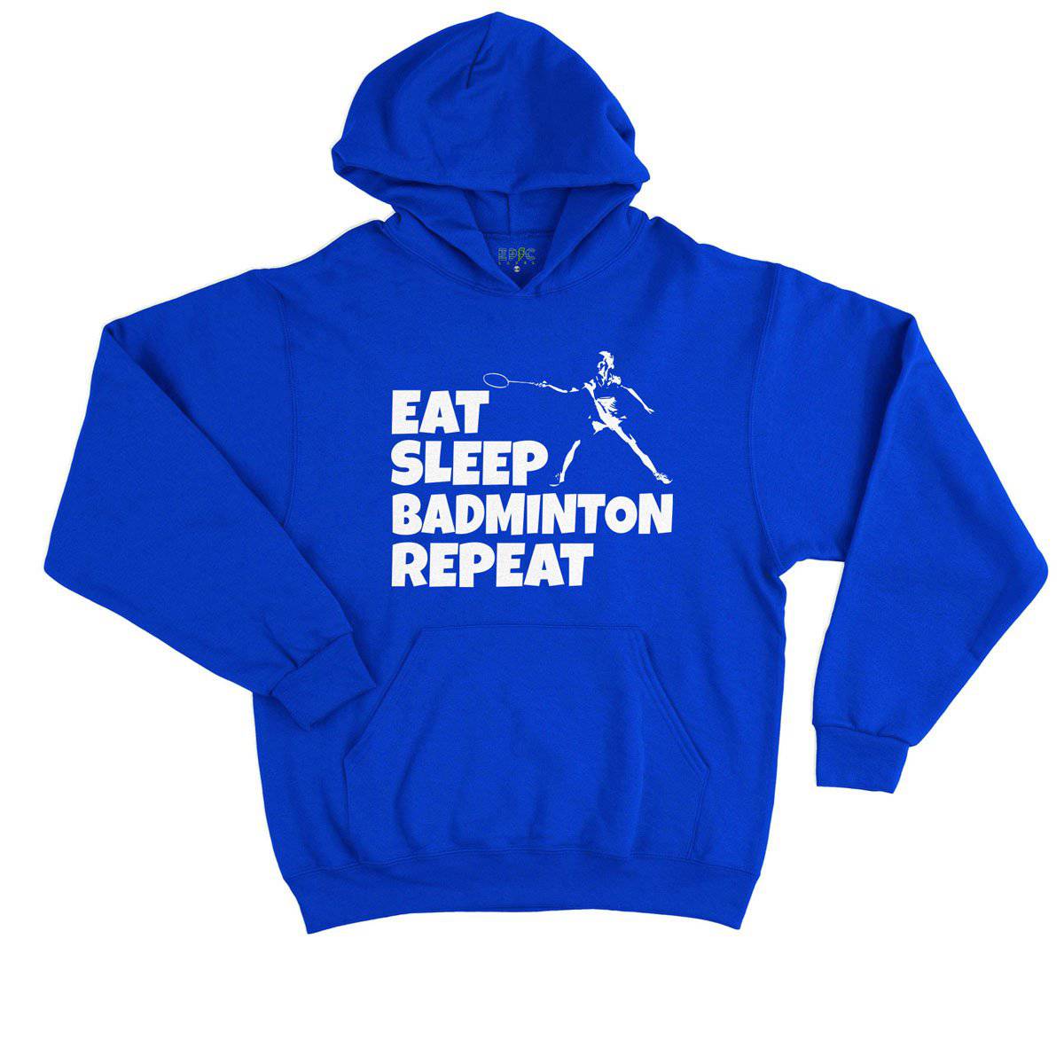 Epic Label Sweat à capuche Eat Sleep Badminton Repeat Sweat à Capuche Enfant
