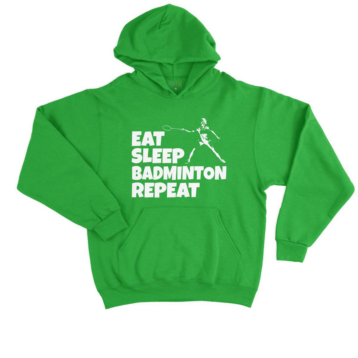 Epic Label Sweat à capuche Eat Sleep Badminton Repeat Sweat à Capuche Enfant