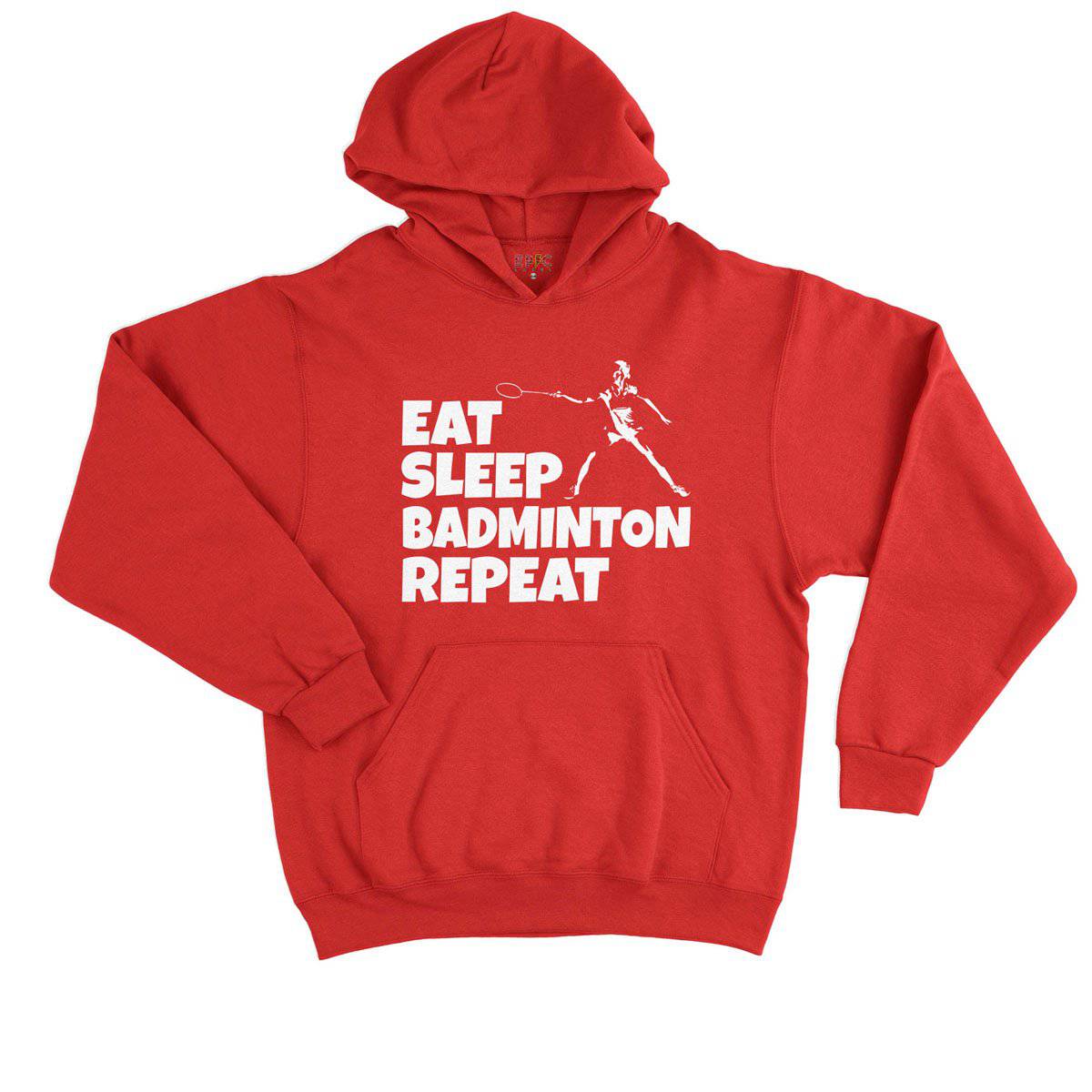 Epic Label Sweat à capuche Eat Sleep Badminton Repeat Sweat à Capuche Enfant