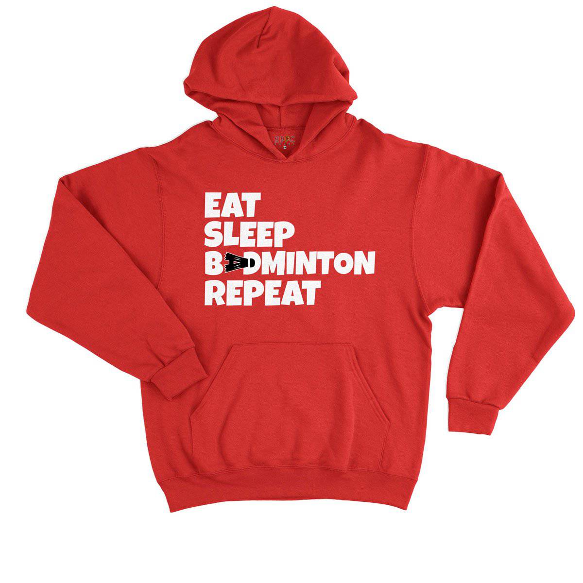 Epic Label Sweat à capuche Eat Sleep Badminton Repeat Sweat à Capuche Enfant