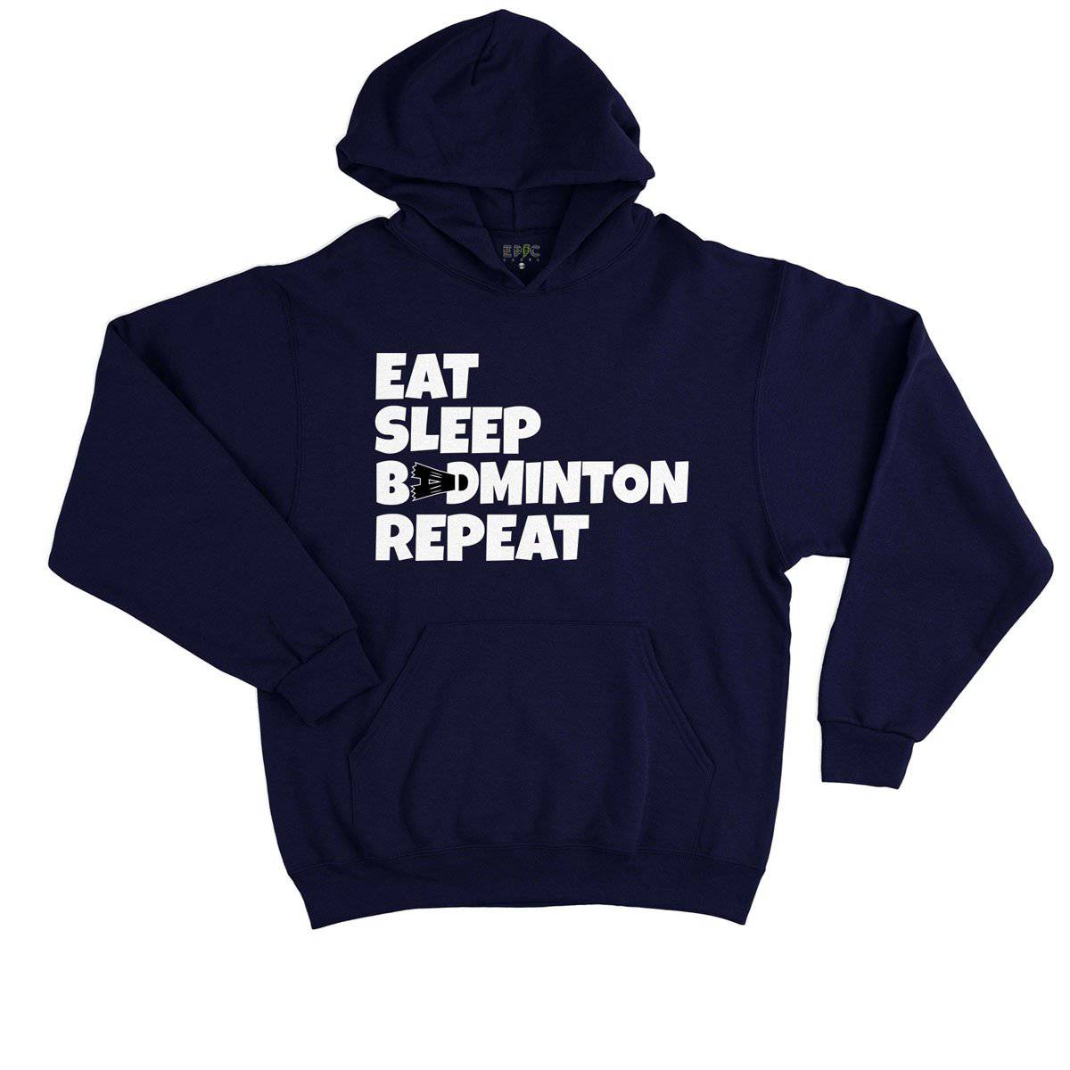 Epic Label Sweat à capuche Eat Sleep Badminton Repeat Sweat à Capuche Enfant
