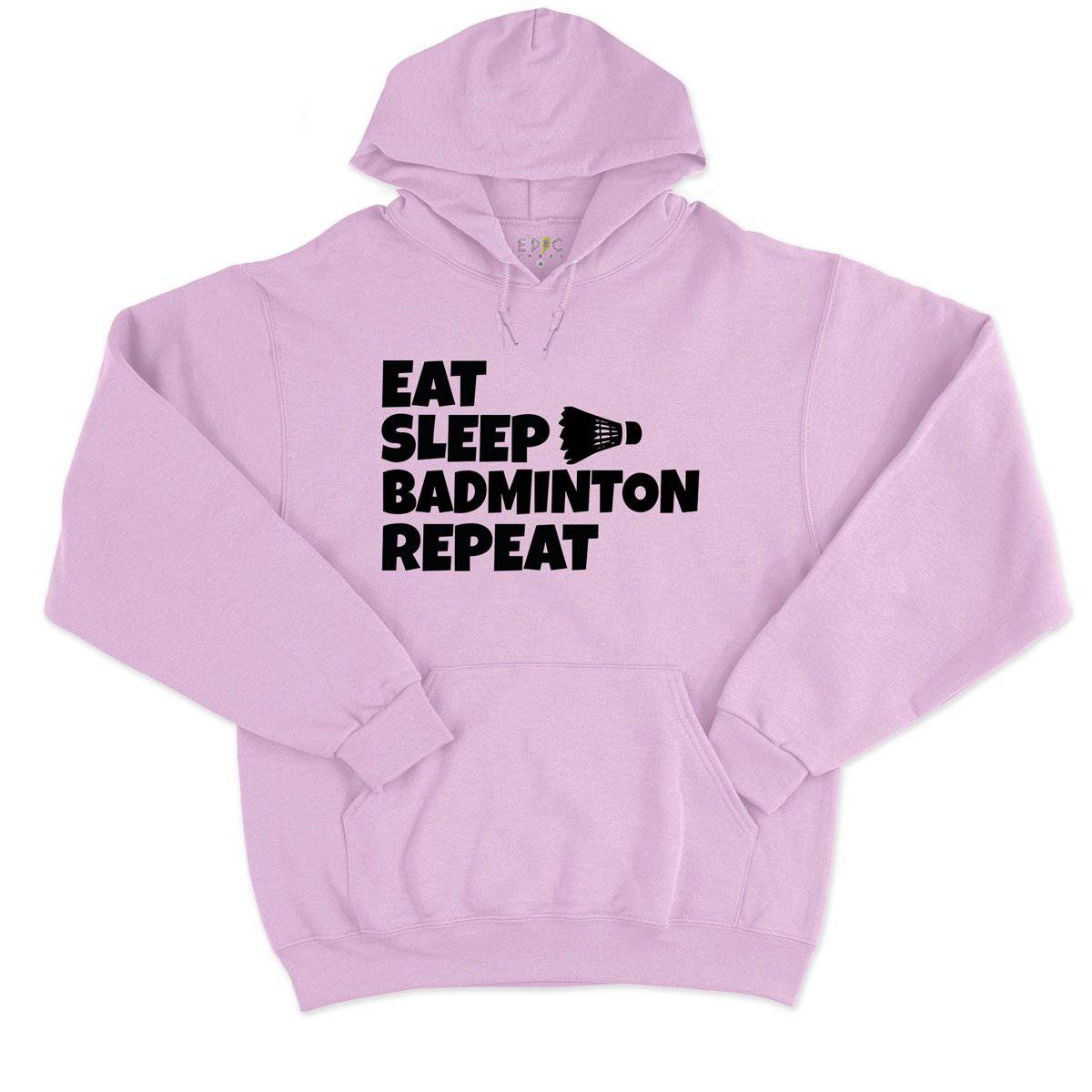 Epic Label Sweat à capuche Eat Sleep Badminton Repeat Sweat à Capuche Pour Homme