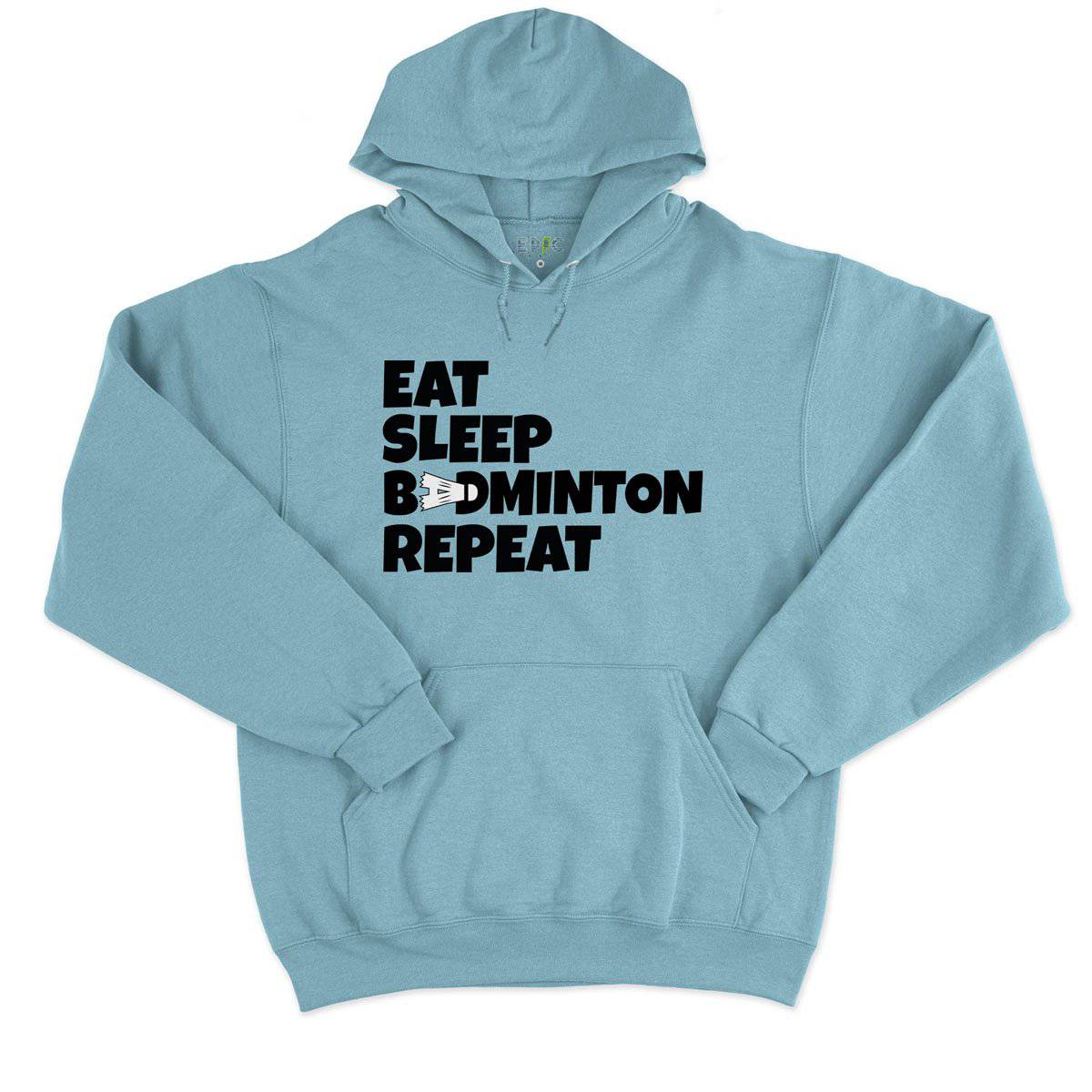 Epic Label Sweat à capuche Eat Sleep Badminton Repeat Sweat à Capuche Pour Homme