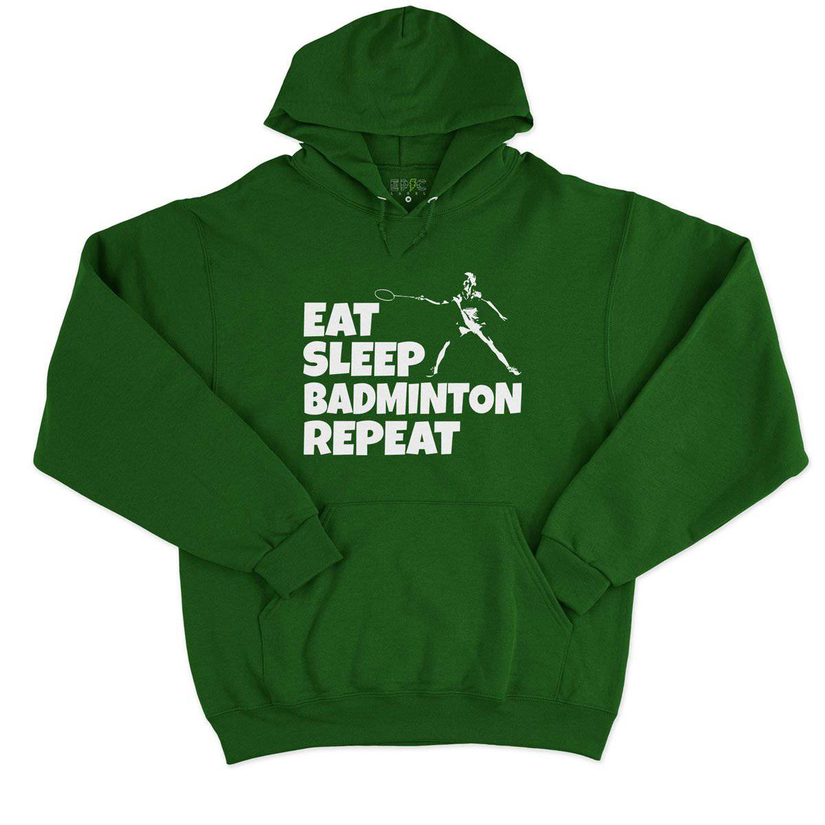 Epic Label Sweat à capuche Eat Sleep Badminton Repeat Sweat à Capuche Pour Homme