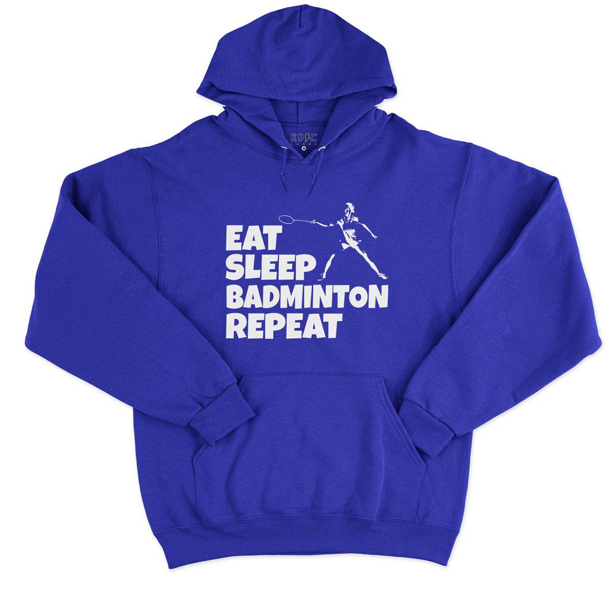 Epic Label Sweat à capuche Eat Sleep Badminton Repeat Sweat à Capuche Pour Homme