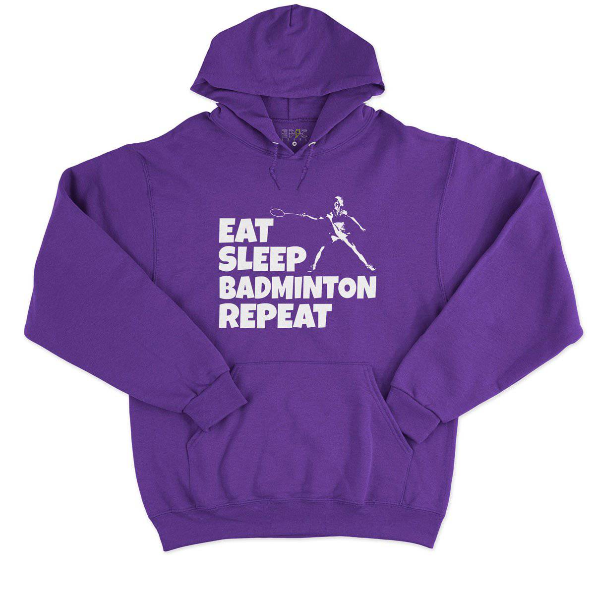Epic Label Sweat à capuche Eat Sleep Badminton Repeat Sweat à Capuche Pour Homme