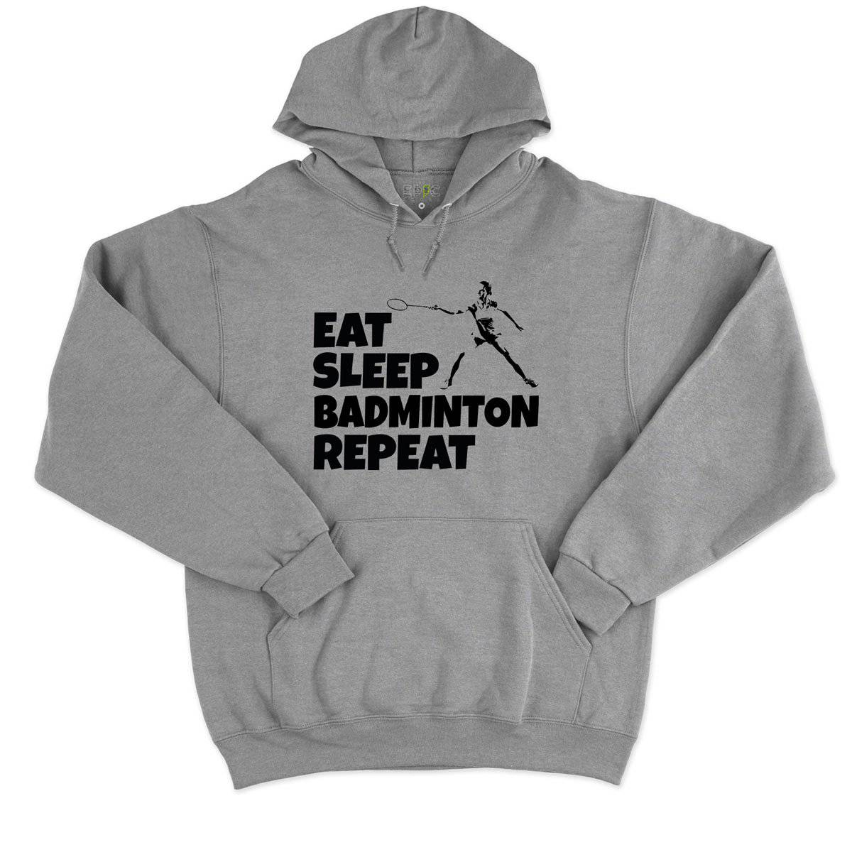 Epic Label Sweat à capuche Eat Sleep Badminton Repeat Sweat à Capuche Pour Homme
