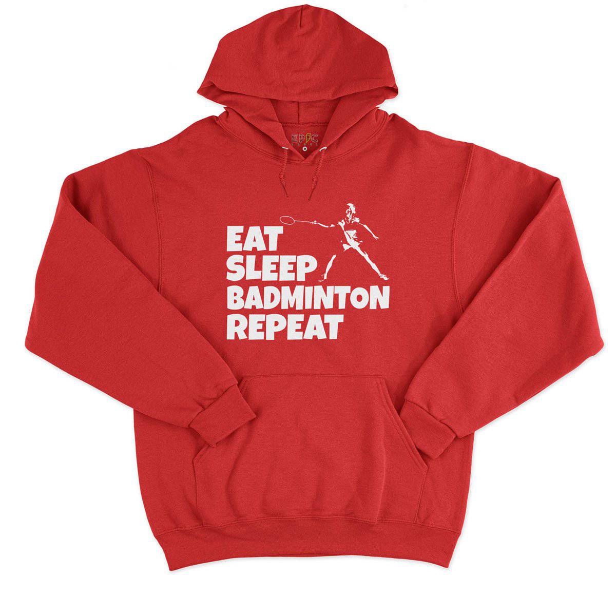 Epic Label Sweat à capuche Eat Sleep Badminton Repeat Sweat à Capuche Pour Homme