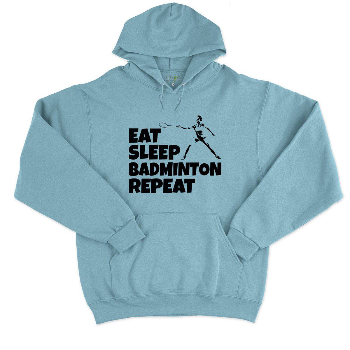 Epic Label Sweat à capuche Eat Sleep Badminton Repeat Sweat à Capuche Pour Homme