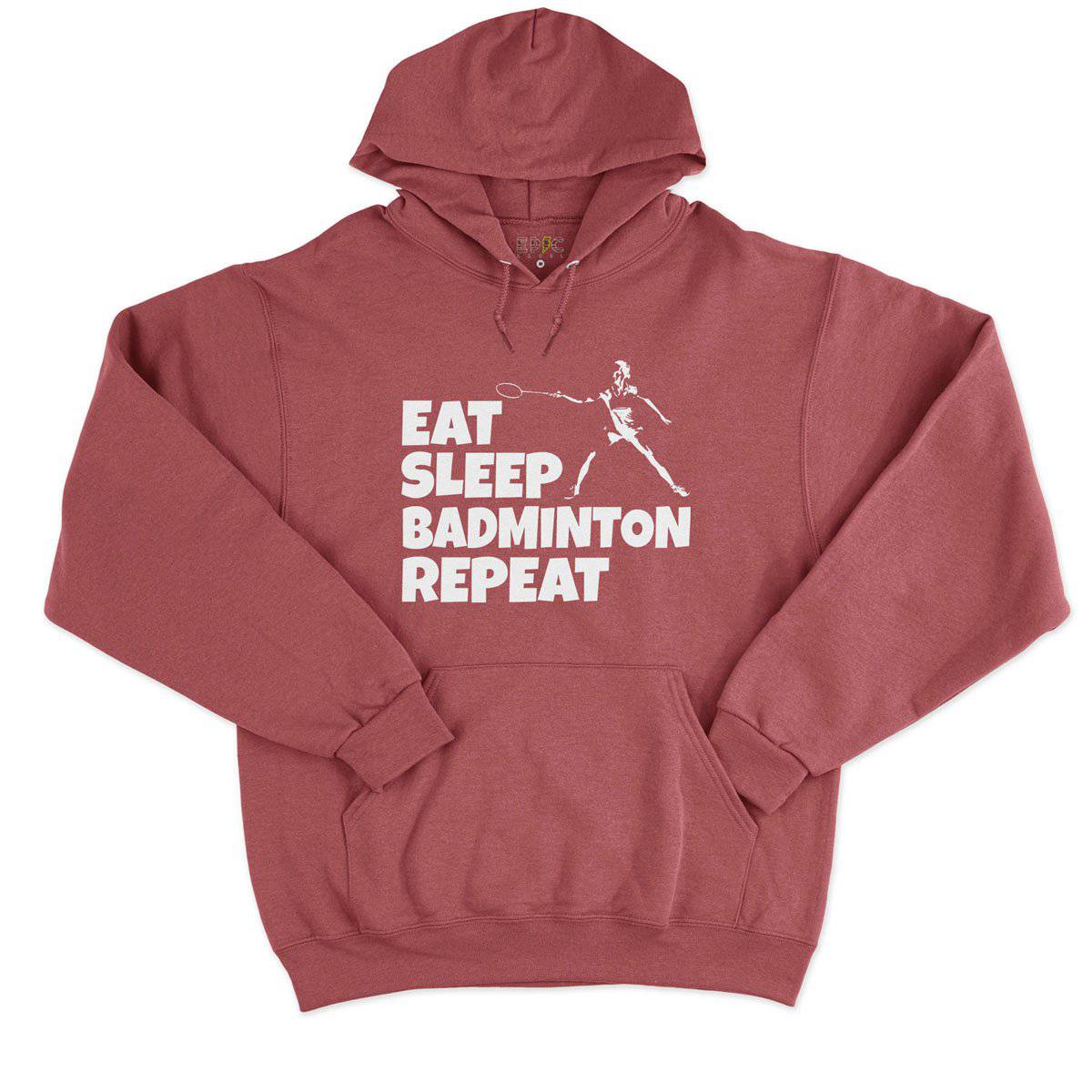 Epic Label Sweat à capuche Eat Sleep Badminton Repeat Sweat à Capuche Pour Homme