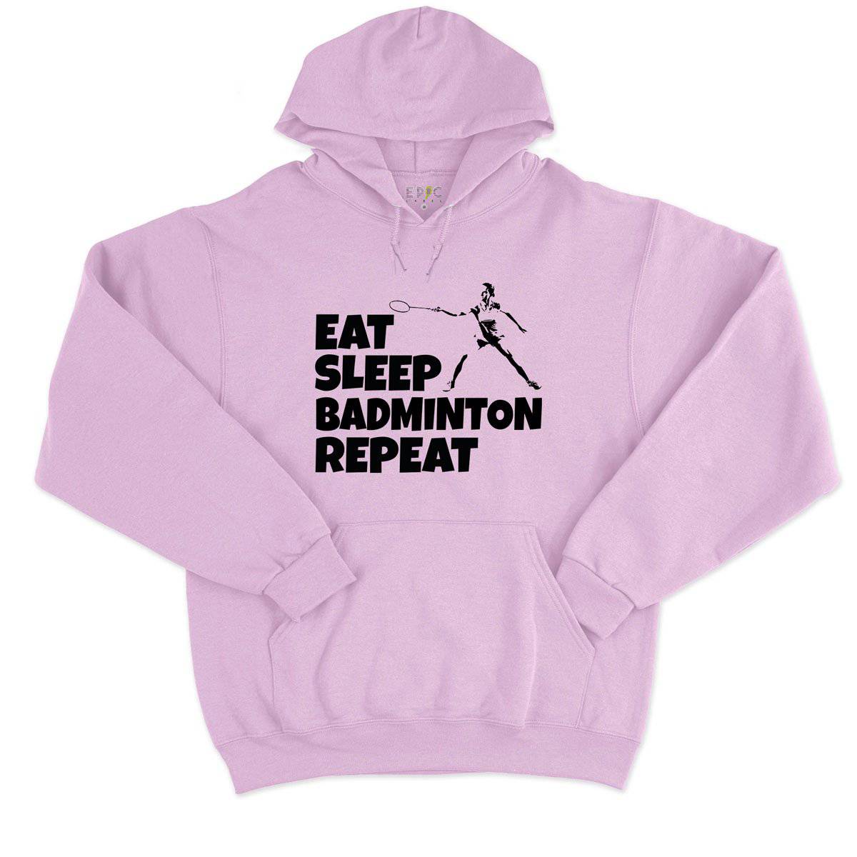 Epic Label Sweat à capuche Eat Sleep Badminton Repeat Sweat à Capuche Pour Homme