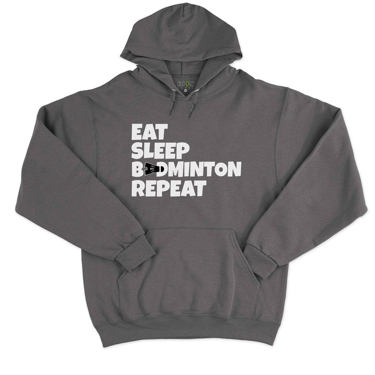 Epic Label Sweat à capuche Eat Sleep Badminton Repeat Sweat à Capuche Pour Homme