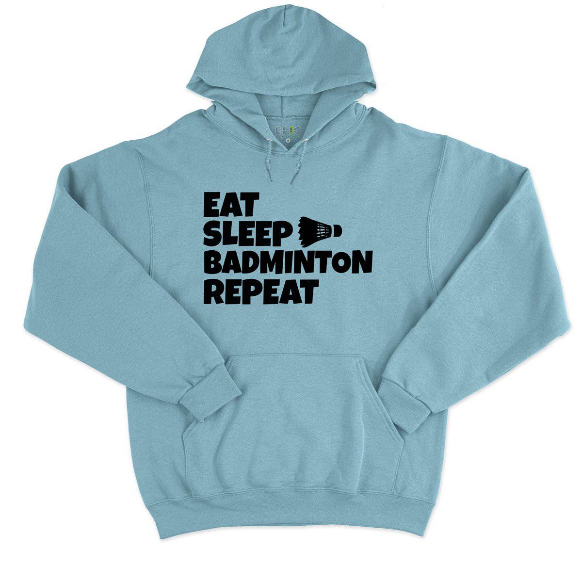 Epic Label Sweat à capuche Eat Sleep Badminton Repeat Sweat à Capuche Pour Homme