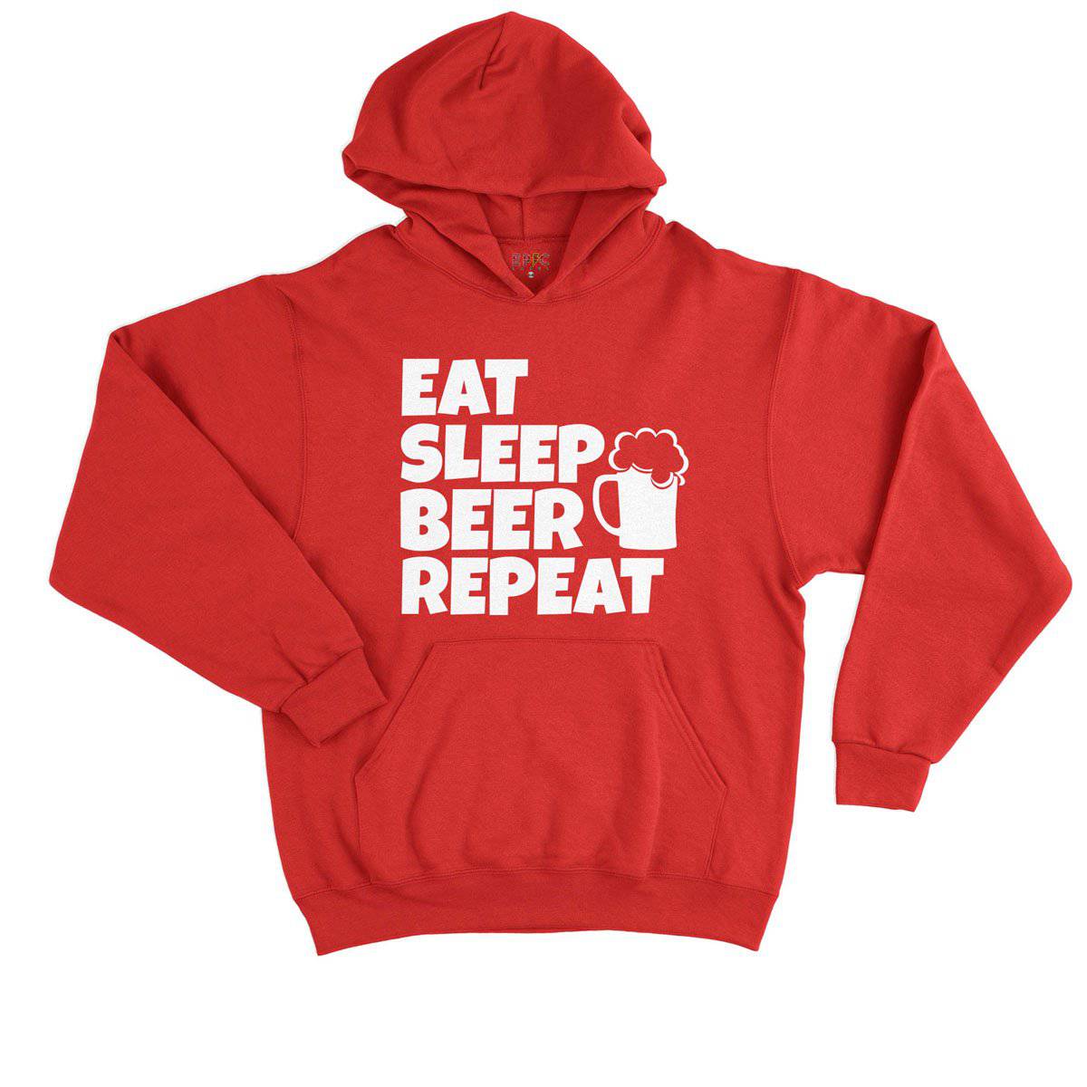Epic Label Sweat à capuche Eat Sleep Beer Repeat Sweat à Capuche Enfant